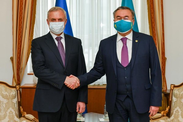 امنیت محور دیدار وزیر خارجه قزاقستان با دبیرکل سازمان پیمان امنیت جمعی