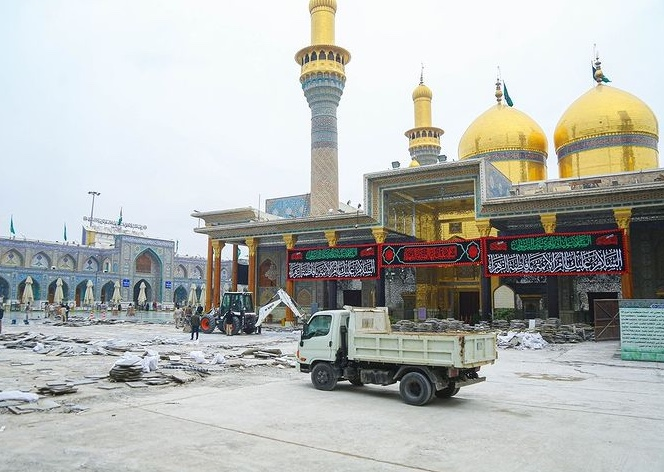 بخشی از حرم امامین جوادین(ع) مسدود شد +عکس