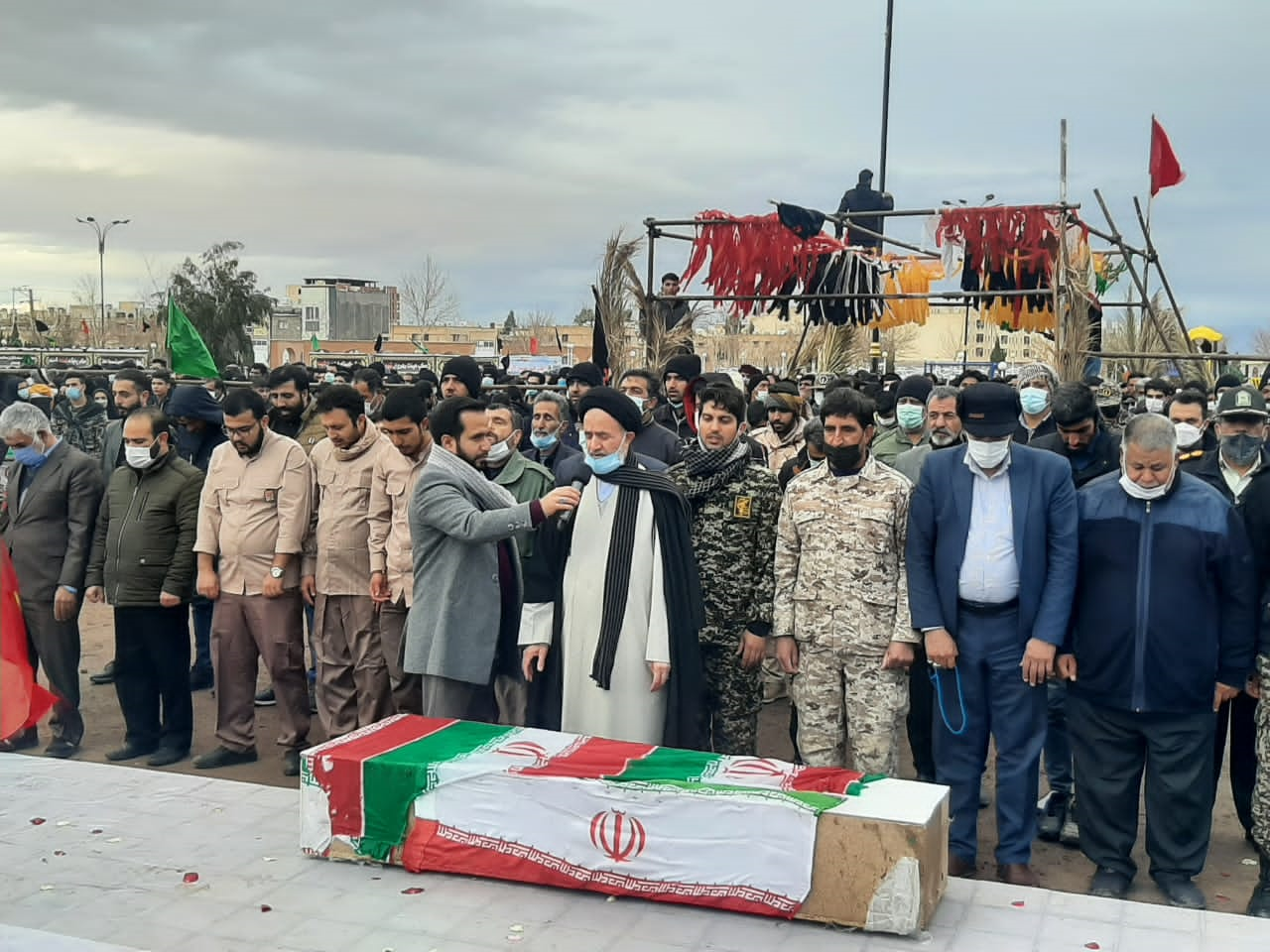 تشییع و تدفین پیکر «شهید گمنام» در دیار فاتحان اروند