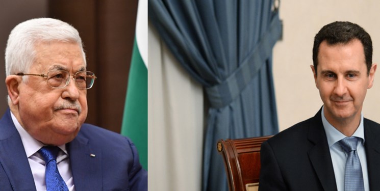 دیدار هیأت فلسطینی با وزیر سوری و تحویل نامه محمود عباس به بشار اسد