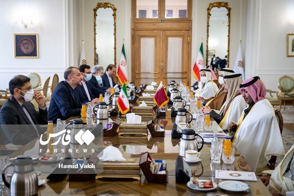 وزیر خارجه قطر با امیرعبداللهیان دیدار کرد