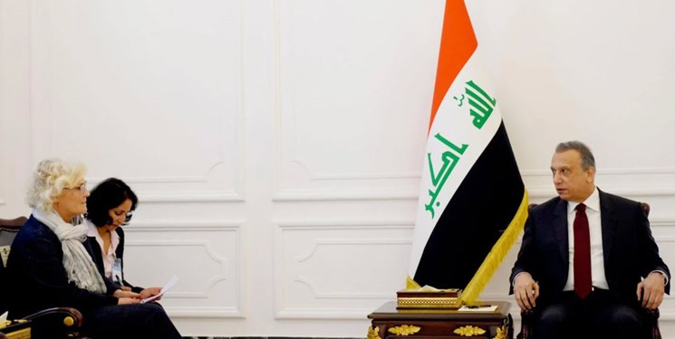وزیر دفاع آلمان با نخست‌وزیر عراق در بغداد دیدار کرد