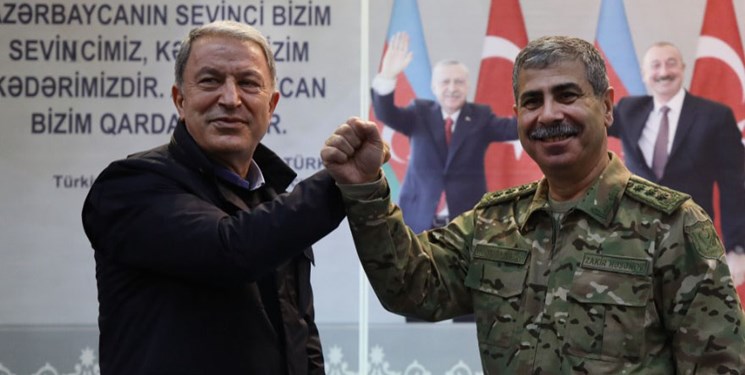 وزیر دفاع ترکیه به همتای آذربایجانی؛ همیشه در کنار شما خواهیم ماند