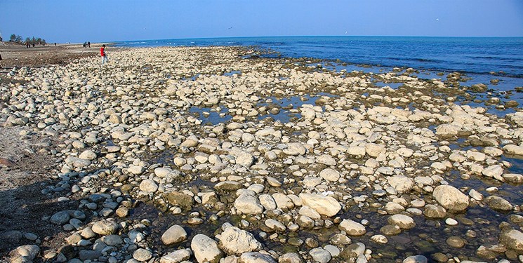 پدیده سنگ‌نما؛ مهمان موقت سواحل دریای مازندران