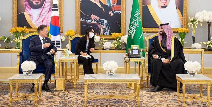 گفت‌و‌گوی رئیس جمهور کره جنوبی و ولی‌عهد سعودی در ریاض درباره همکاری نظامی