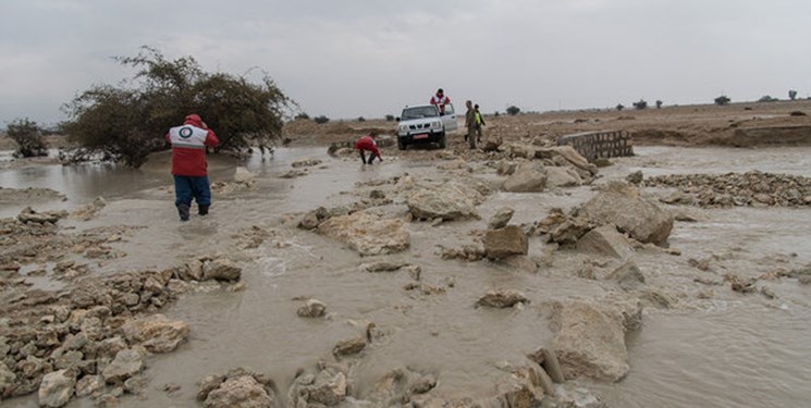 ۷۵ روستای ریگان در محاصره سیلاب/ محور ریگان ایرانشهر همچنان مسدود است