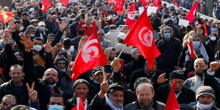 تظاهرات هزاران نفری در تونس