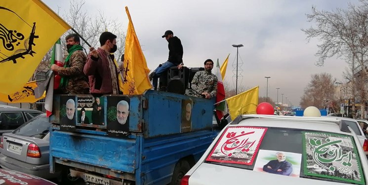 حضور لشکر فاطمیون در راهپیمایی جشن انقلاب اسلامی