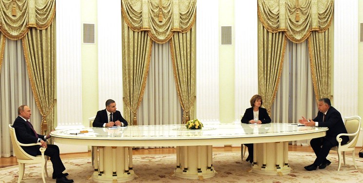 دیدار پوتین و نخست وزیر مجارستان در کرملین+عکس
