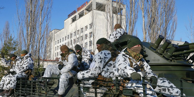 رزمایش ارتش اوکراین در شهر ممنوعه «چرنوبیل»