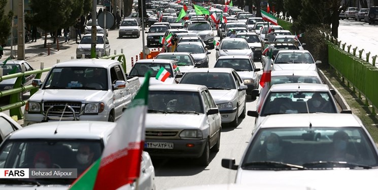 مسیرهای راهپیمایی خودرویی ۲۲ بهمن ماه در شهرستان‌های کرمان