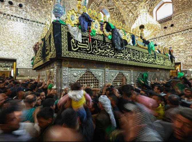 موکب‌های ایرانی در دومین پیاده‌روی بزرگ عراق/ خادمان رضوی پرچم حرم را به کاظمین بردند +عکس و فیلم