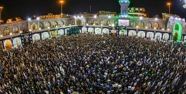 موکب‌های ایرانی در دومین پیاده‌روی بزرگ عراق/ خادمان رضوی پرچم حرم را به کاظمین بردند +عکس و فیلم