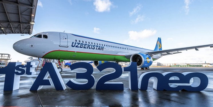 نخستین هواپیمایی ایرباس مدل «A321LR» وارد «تاشکند» شد