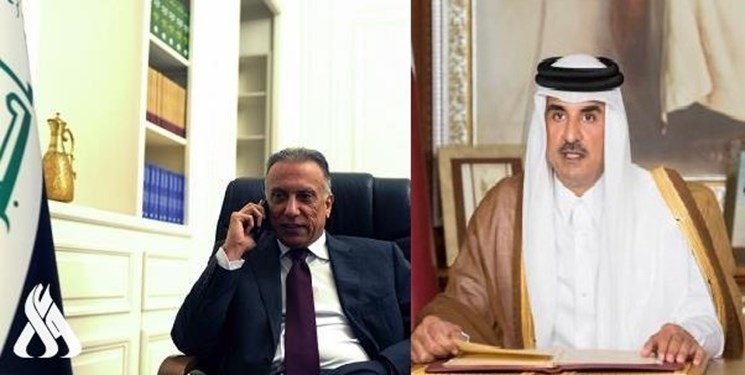 گفت‌وگوی تلفنی نخست وزیر عراق با امیر قطر