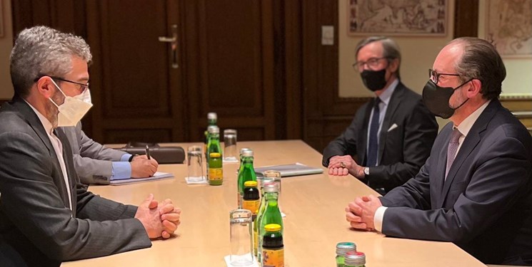 گفت‌وگوی علی باقری با وزیر خارجه اتریش