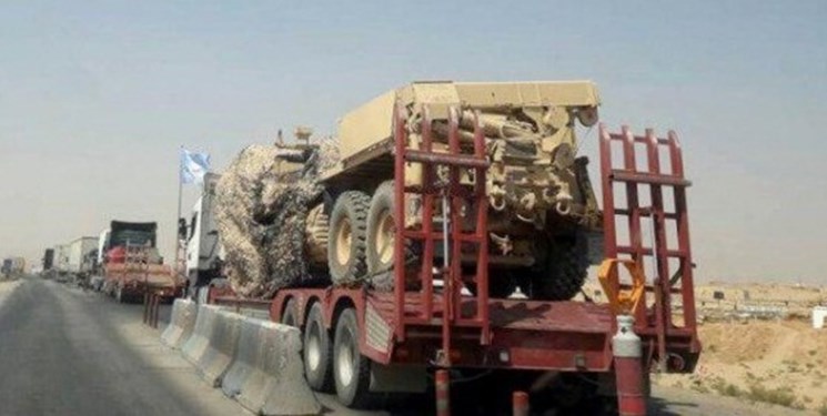 آمریکا تجهیزات نظامی جدید از سوریه وارد عراق کرد