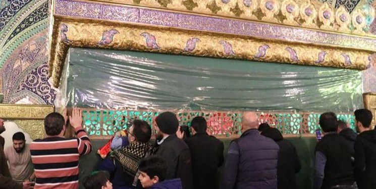 جشن میلاد امام حسین (ع) در حرم دخترش برگزار شد+عکس