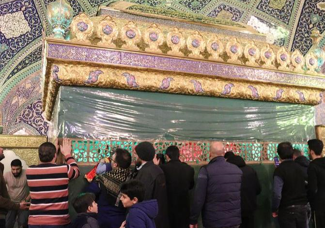 جشن میلاد امام حسین (ع) در حرم دخترش برگزار شد+عکس