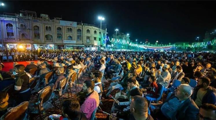 جشن میلاد حضرت عباس در کربلا برگزار شد/ کیک تولد 313 متری در بین‌الحرمین +فیلم