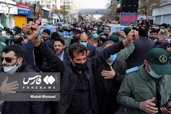 پیکر 2 شهید مدافع حرم در تهران تشییع شد/ جزییات بیش‌تر از مراسم تدفین