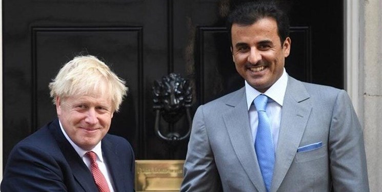 گفت‌وگوی تلفنی نخست وزیر انگلیس و امیر قطر