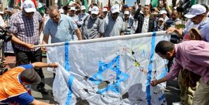 برخورد خشن نیروهای امنیتی مغرب با تظاهرات ضد صهیونیستی