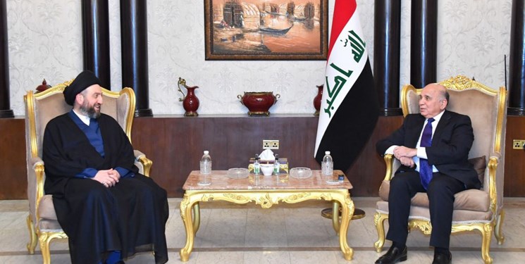 بررسی موضوع مذاکرات وین در دیدار عمار الحکیم با وزیر خارجه عراق
