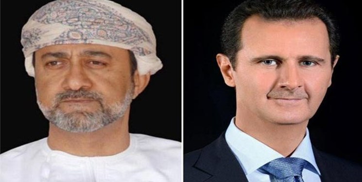 تاکید رئیس جمهور سوریه و سلطان عمان بر تقویت همکاری‌ها