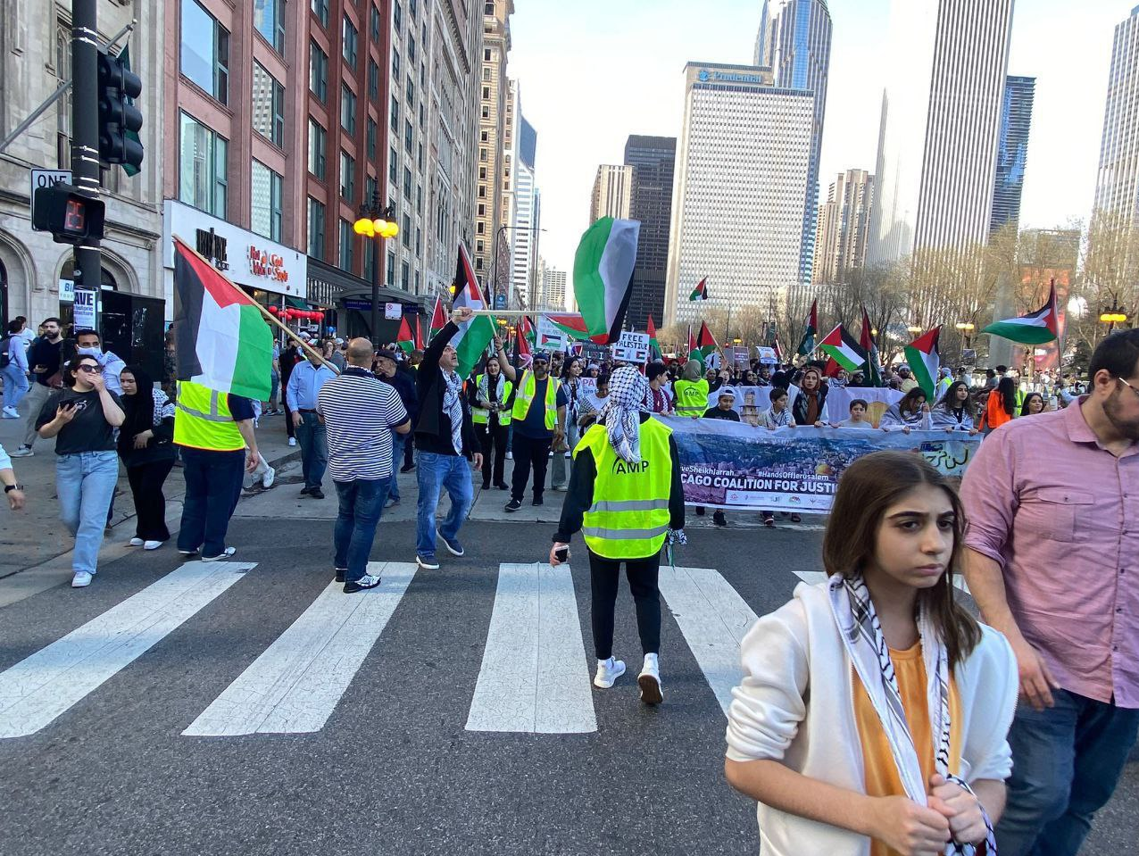 تظاهرات در آمریکا و اروپا در حمایت از فلسطین+تصاویر