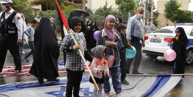 حضور پرشور مردم روزه دار البرز در راهپیمایی روز قدس