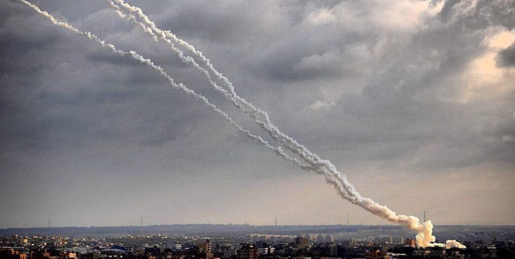 دومین شلیک راکت از غزه به سمت صهیونیست‌ها در یک هفته+ فیلم و عکس