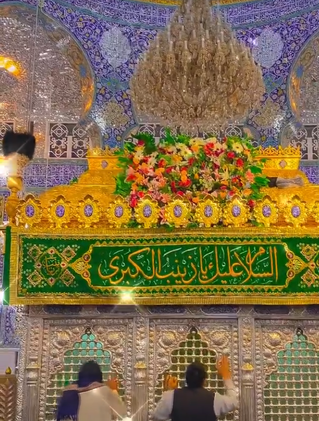 زائران پاکستانی در سوریه میلاد امام حسن(ع) را جشن گرفتند+فیلم