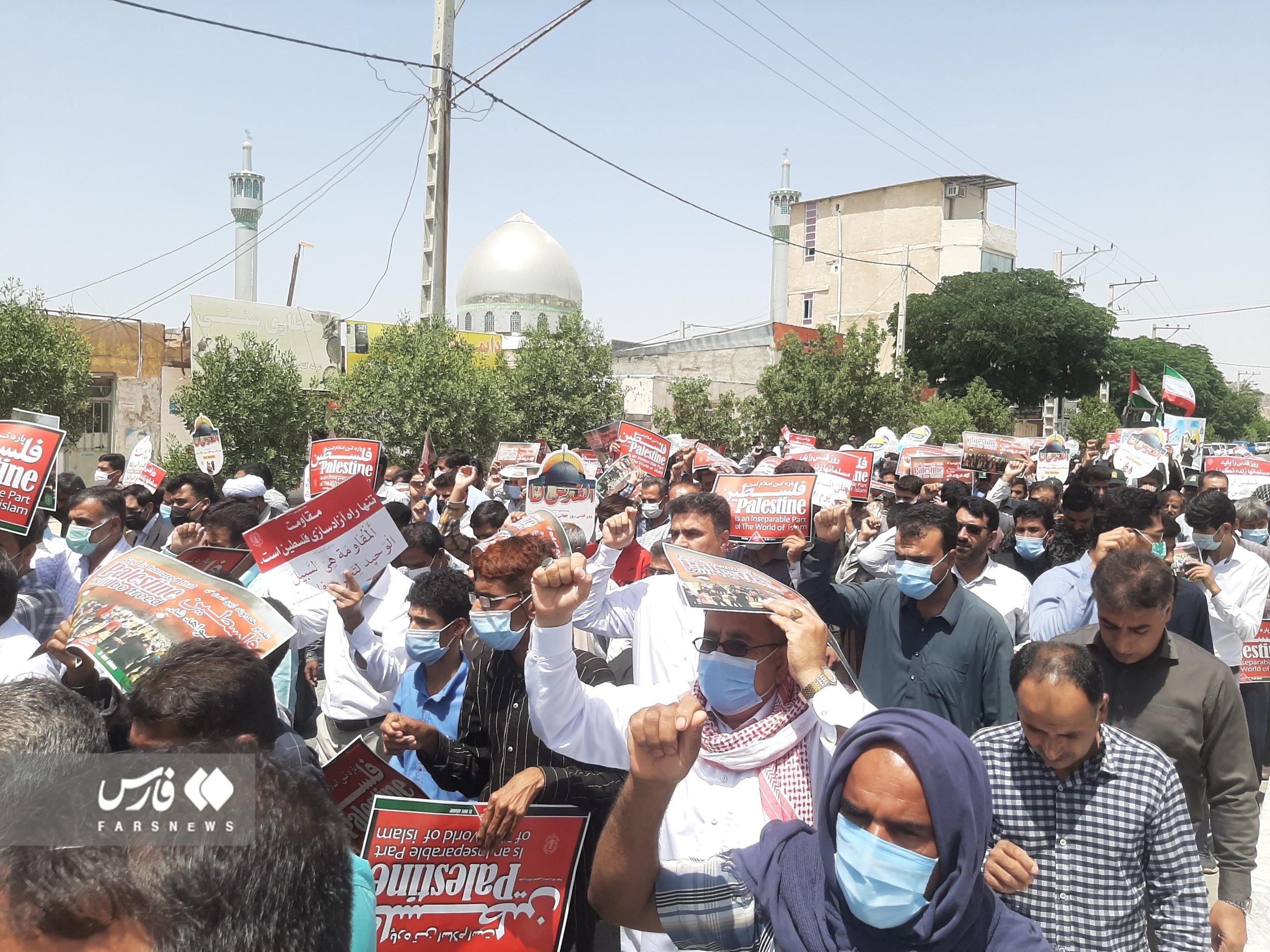 شور حماسه روز قدس در شهرستان‌های کرمان از قاب دوربین
