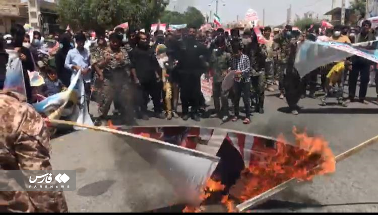شور حماسه روز قدس در شهرستان‌های کرمان از قاب دوربین