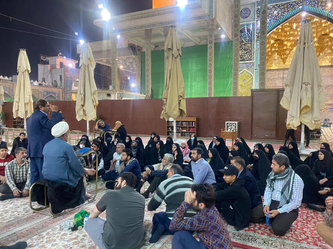 مهمانی خانوادگی در حرم سامرا همزمان با ماه مبارک رمضان+فیلم و تصاویر