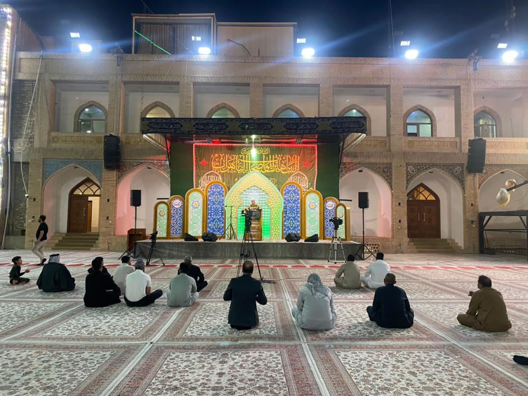مهمانی خانوادگی در حرم سامرا همزمان با ماه مبارک رمضان+فیلم و تصاویر