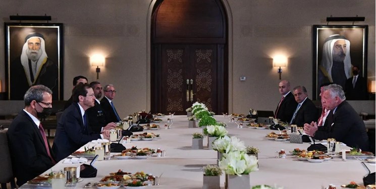 پادشاه اردن خواستار همکاری در خصوص امنیت غذایی با صهیونیست‌ها شد
