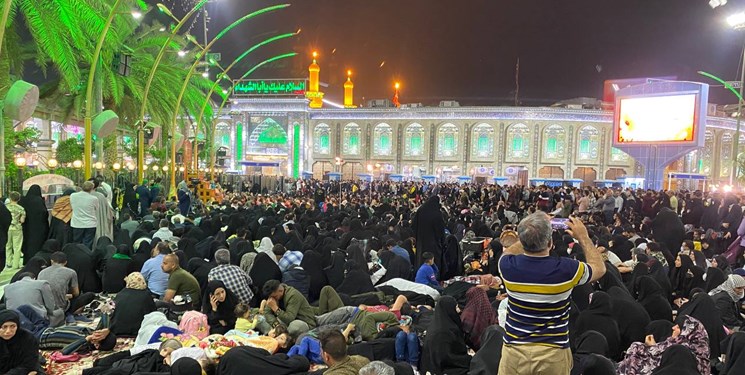 کربلا و حضور پرشور ایرانیان در آخرین شب جمعه ماه شعبان +فیلم و تصاویر