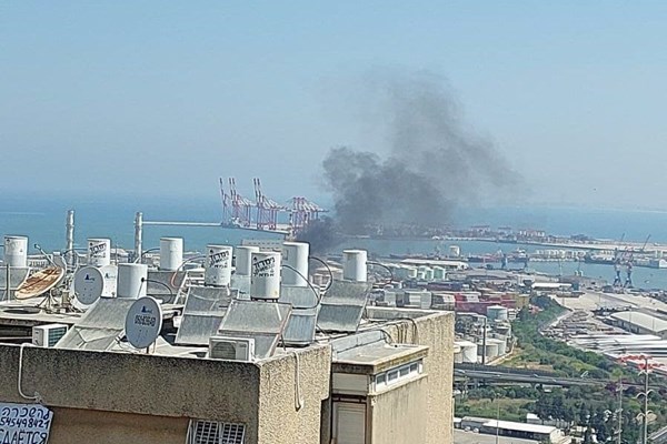 آتش‌سوزی مجدد در مخازن سوختی بندر اشغالی حیفا+عکس
