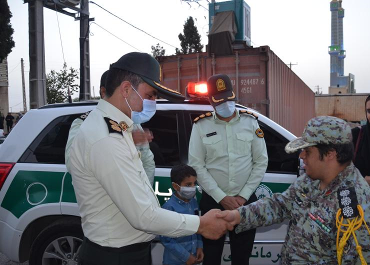 آرزویی که برآورده شد؛ 30 کودک و نوجوان سندرومی در سیرجان پلیس شدند