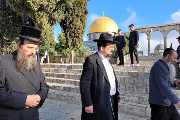 تعرض صهیونیست‌ها به مسجدالاقصی به بهانه سالروز اشغال فلسطین+فیلم