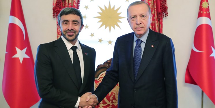 دیدار وزیر خارجه امارات با اردوغان و تأکید بر حفظ امنیت و ثبات منطقه