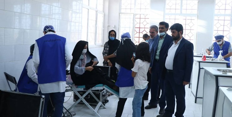 پذیرش ۹۷۰ بیمار در اردوی جهادی درمانی شهرستان ارزوئیه