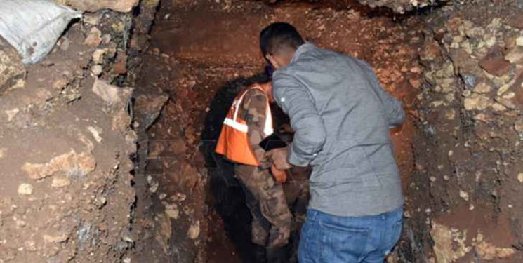 کشف تونل متعلق به داعش در شهر حلب سوریه