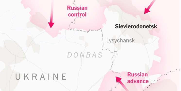ارتش انگلیس: کنترل بخش اعظم سیوِرودونتسک دست روسیه است