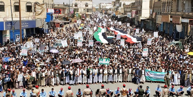 تظاهرات ضد سعودی و آمریکایی در صعده یمن