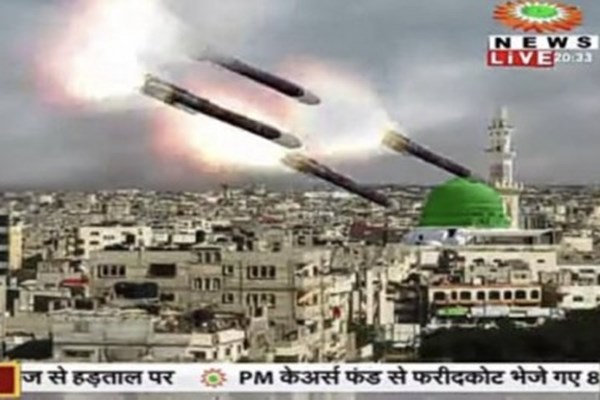 تهدید گوینده هندی به هدف گرفتن مسجدالنبی با موشک اسرائیلی