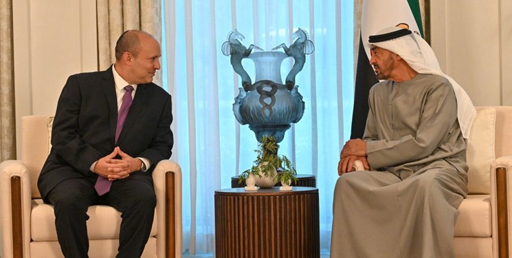 دیدار نخست وزیر رژیم موقت صهیونیستی با رئیس امارات