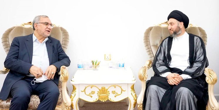 رایزنی «سید عمار الحکیم» و وزیر بهداشت ایران در نجف اشرف